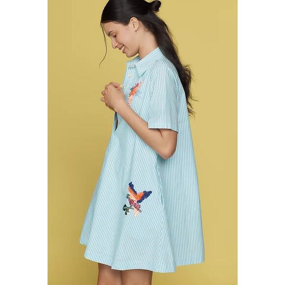 Anthropologie Dresses & Skirts - SOLD OUT STYLE: Pollie Short-Sleeve Swing Tunic Mini Dress